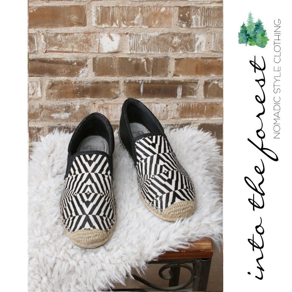 𝅺GIANNI Bini Calf Hair Zebra Espradrille Shoes 9.5